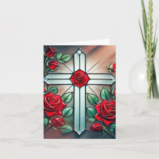 Cross en Roos Note Kaart (Voorkant)