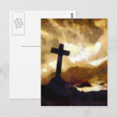 Cross en Sky Briefkaart (Voorkant / Achterkant)