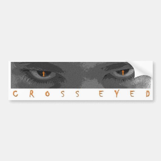 Cross Eyed Bumpersticker (Voorkant)