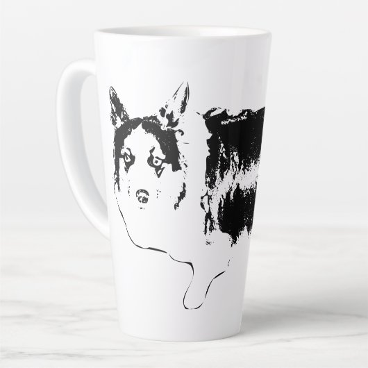 cross-eyed snackpatrouille latte mok (Linkerhoek)