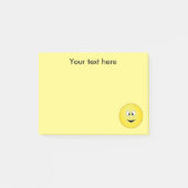 Cross Eyed Yellow Face Gepersonaliseerd Post-it® Notes (Voorkant)