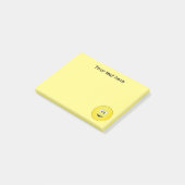 Cross Eyed Yellow Face Gepersonaliseerd Post-it® Notes (Schuin)