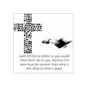 Cross Faith Hope Love Believe Destiny's Destiny's Rubberstempel (Afrduk)