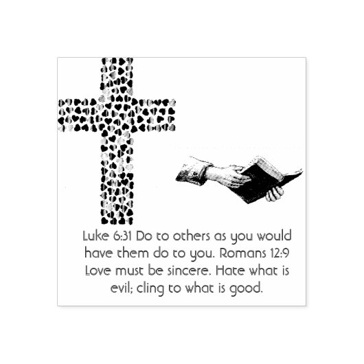 Cross Faith Hope Love Believe Destiny's Destiny's  Rubberstempel (Afrduk)