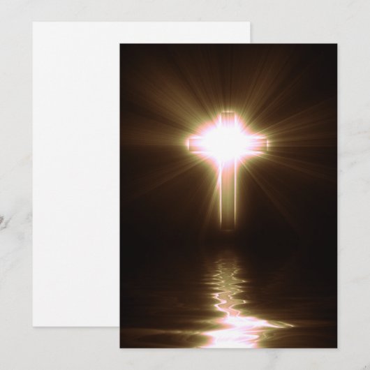 Cross Feestdagenkaart (Voorkant / Achterkant)