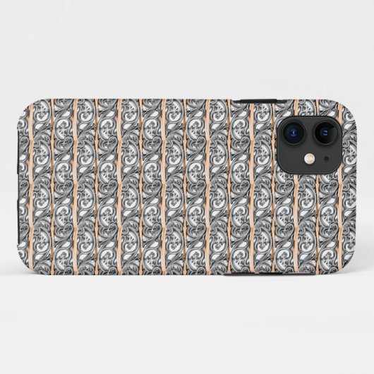 Cross Filigree Design Pattern Case-Mate iPhone Case (Achterkant (horizontaal))