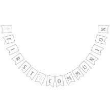 Cross First Communion Banner