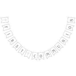 Cross First Communion Banner