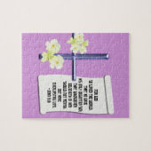 Cross Flowers John 3-16 Legpuzzel (Horizontaal)