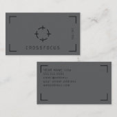 Cross Focus logo-sjabloon voor visitekaartjes (Voorkant / Achterkant)