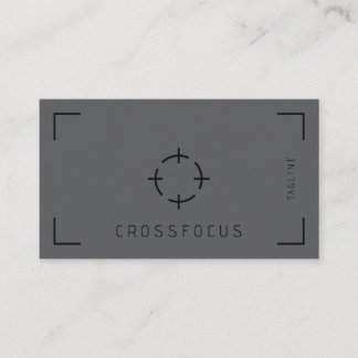 Cross Focus logo-sjabloon voor visitekaartjes