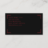 Cross Focus logo-sjabloon voor visitekaartjes (Achterkant)