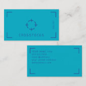 Cross Focus logo-sjabloon voor visitekaartjes (Voorkant / Achterkant)