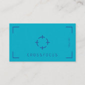 Cross Focus logo-sjabloon voor visitekaartjes (Voorkant)