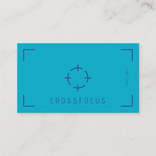 Cross Focus logo-sjabloon voor visitekaartjes (Voorkant)