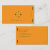 Cross Focus logo-sjabloon voor visitekaartjes (Voorkant / Achterkant)