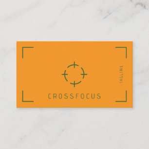 Cross Focus logo-sjabloon voor visitekaartjes
