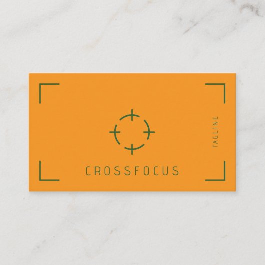 Cross Focus logo-sjabloon voor visitekaartjes (Voorkant)