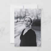 Cross Funeral Memorial Fotokaart (Achterkant)