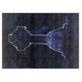 Cross Gravestone Cutting Board Snijplank (Voorkant)