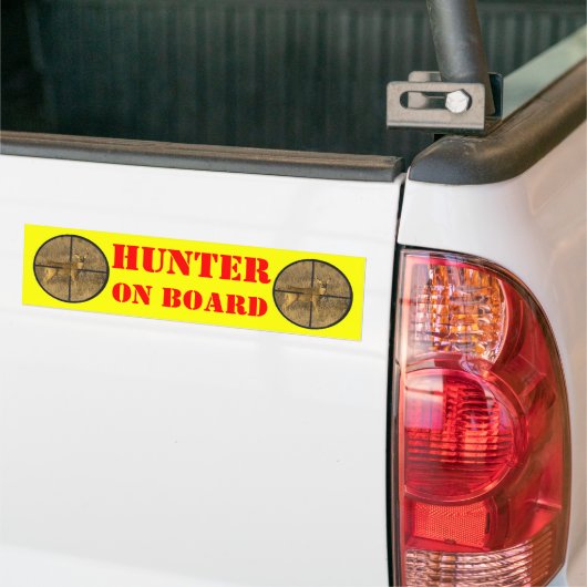 CROSS HAIRS. BUMPERSTICKER (Op Truck)
