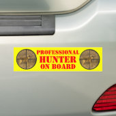 CROSS HAIRS. BUMPERSTICKER (Op auto)