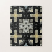 Cross Hard Creative Pattern Jigzaag Puzzle Legpuzzel (Verticaal)