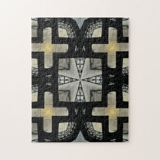 Cross Hard Creative Pattern Jigzaag Puzzle Legpuzzel (Verticaal)