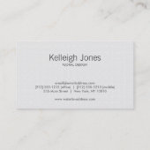 CROSS-HATCH ONTWERP MET ORCHIDEEËN Visitekaartje (Achterkant)