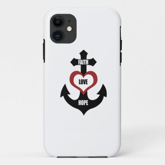 Cross Heart Anchor iPhone5 Case-Mate iPhone Case (Achterkant)