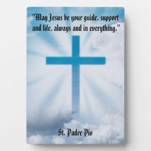 Cross In Sky Tafelblad Plaquette met Ezel Fotoplaat