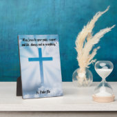 Cross In Sky Tafelblad Plaquette met Ezel Fotoplaat (Zijkant)