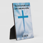 Cross In Sky Tafelblad Plaquette met Ezel Fotoplaat (Zijkant)