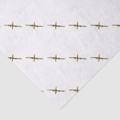 Cross Jesus Christus goud horizontaal Tissuepapier (Detail)