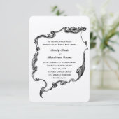 cross-katholieke uitnodiging tot kleine bruiloft (Staand voorkant)