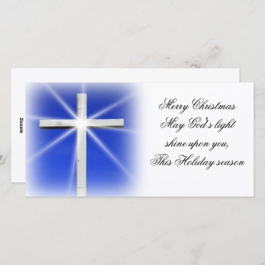 Cross-kerstkaart Feestdagenkaart (Voorkant / Achterkant)