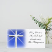 Cross-kerstkaart Feestdagenkaart (Staand voorkant)