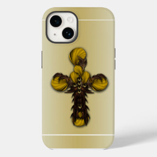 "Cross Leaves Abstraction", iPhone 14 Hoesje