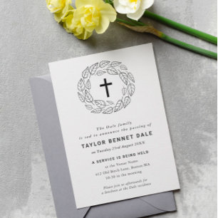 Cross Leaves Funeral Service Kaart
