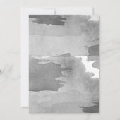 Cross Leaves Funeral Service Kaart (Achterkant)