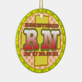 Cross Letters custom RN Nurse ornament (Rechts)