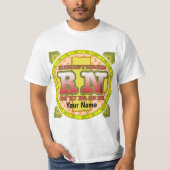 Cross Letters RN verpleegster t-shirt (Voorkant)