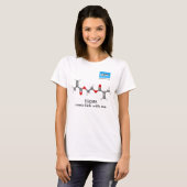 Cross-link met mij bal en stok t-shirt (Voorkant volledig)