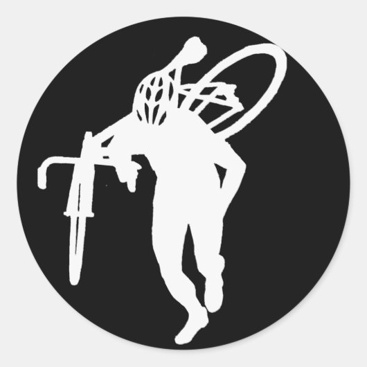 Cross Man Sticker (Voorkant)