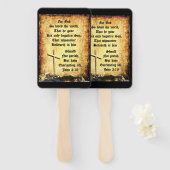 Cross & Manger voor John 3vs16 Handwaaier (Voorkant en achterkant)