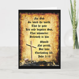 Cross & Manger voor John 3vs16 Kaart