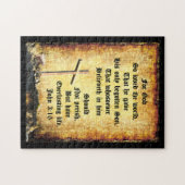 Cross & Manger voor John 3vs16 Legpuzzel (Horizontaal)