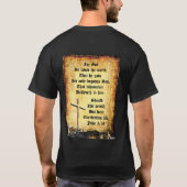 Cross & Manger voor John 3vs16 T-shirt (Achterkant)