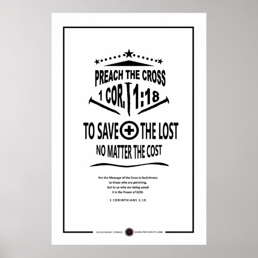 Cross Message Poster (Voorkant)