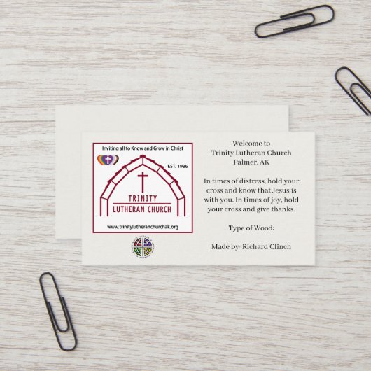 Cross Ministry Kaarten Visitekaartje (Voorkant / Achterkant in situ)